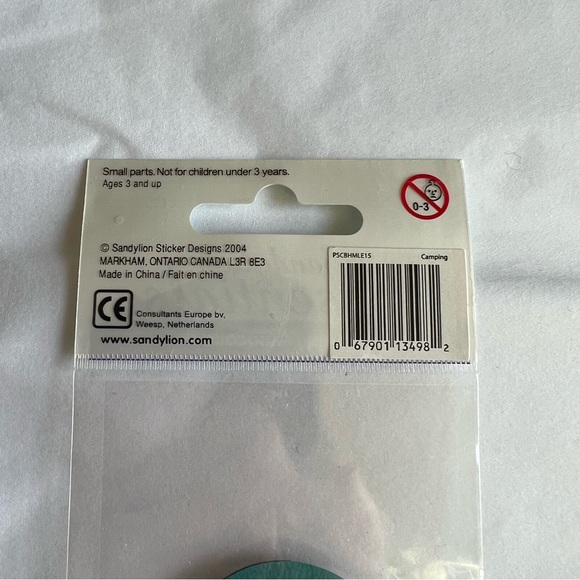 VTG NWT Sandylion Essentials Dimensional Camping Sticker Set - Picture 4 of 5